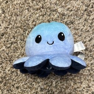 Blue and Navy Double Sided Plush Octopus Toy